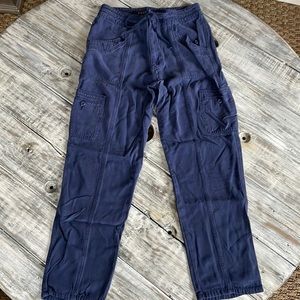 American Eagle super soft blue cargo pants, size 10